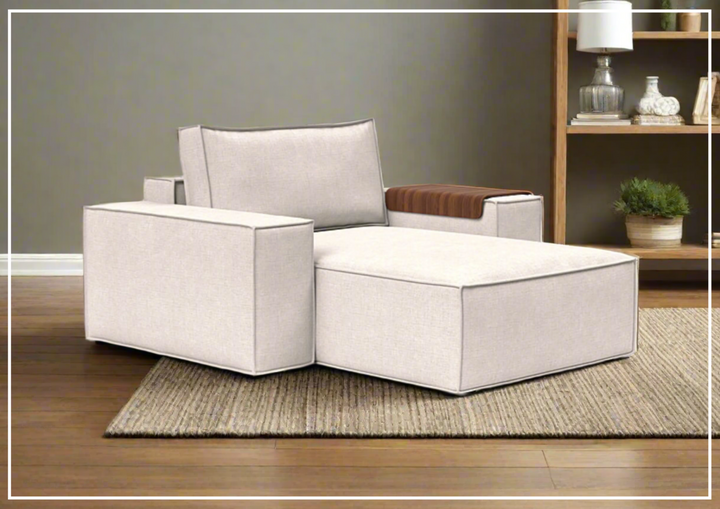 Innovation Living Newilla Lounger Fabric Chair With Three Color Options-Jennihome