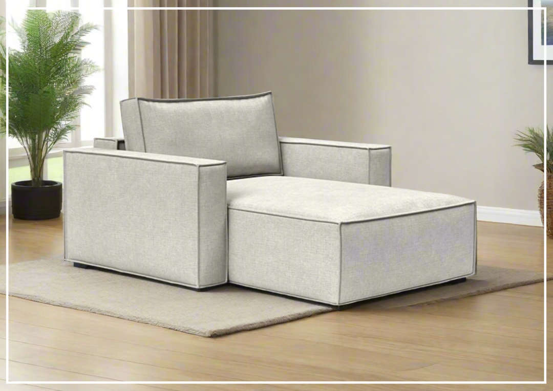 Innovation Living Newilla Lounger Fabric Chair With Three Color Options-Jennihome
