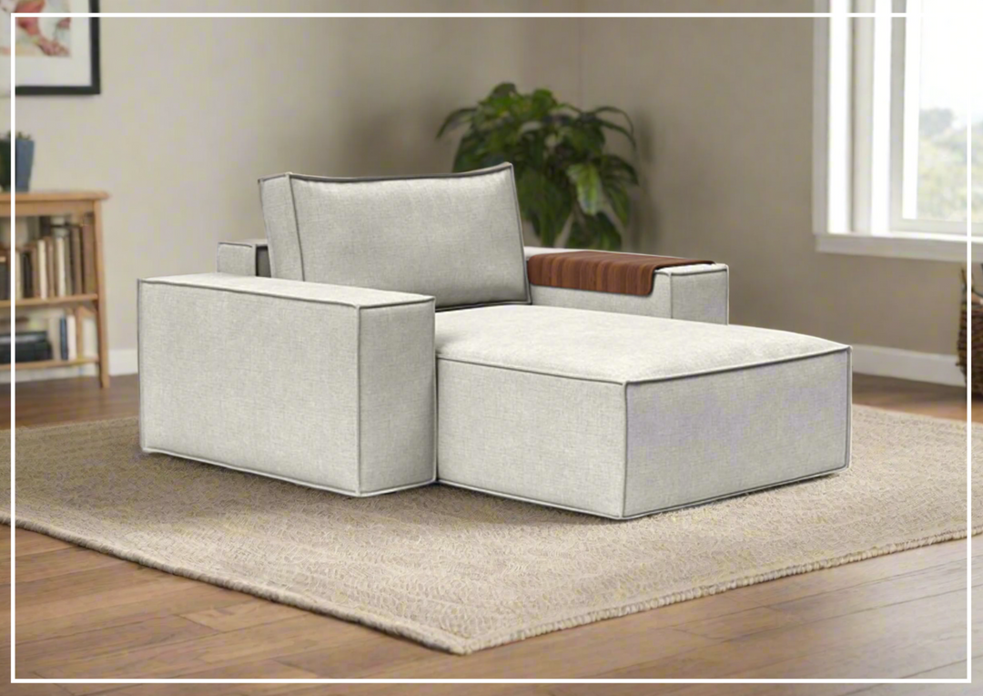 Innovation Living Newilla Lounger Fabric Chair With Three Color Options-Jennihome