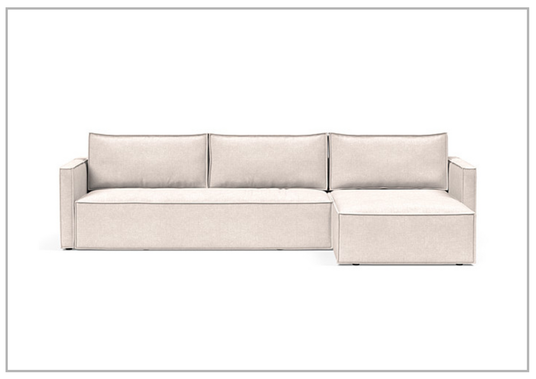 Innovation Living Newilla Fabric 3-Seater L-Shape Sectional Sleeper Sofa-Jennihome