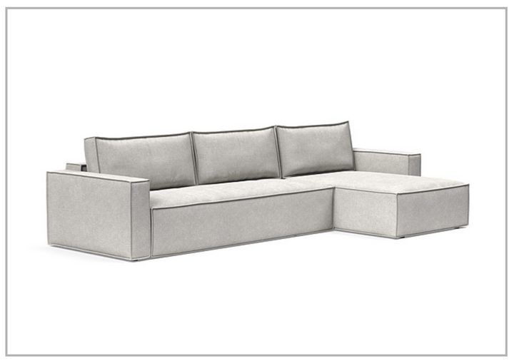 Innovation Living Newilla Fabric 3-Seater L-Shape Sectional Sleeper Sofa-Jennihome