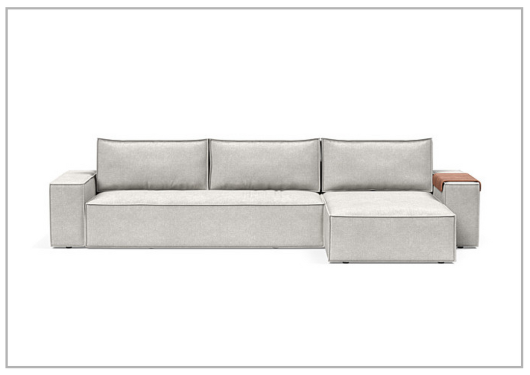 Innovation Living Newilla Fabric 3-Seater L-Shape Sectional Sleeper Sofa-Jennihome