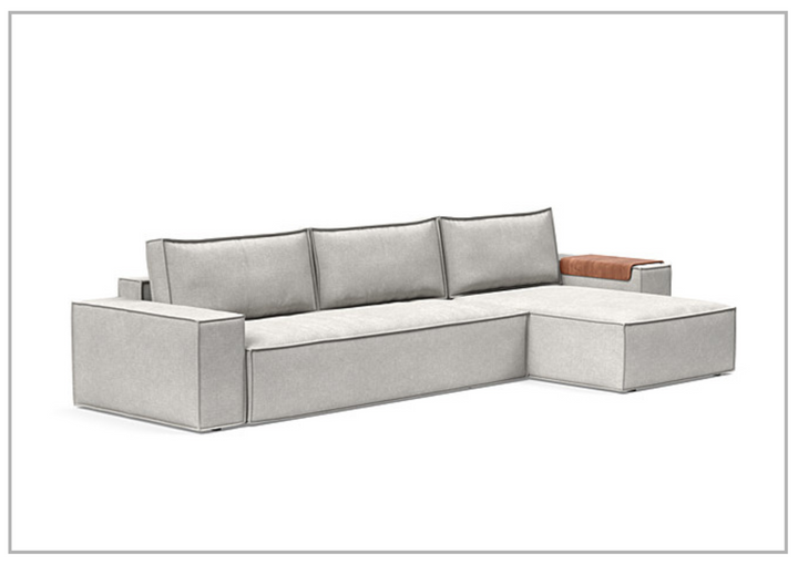Innovation Living Newilla Fabric 3-Seater L-Shape Sectional Sleeper Sofa-Jennihome