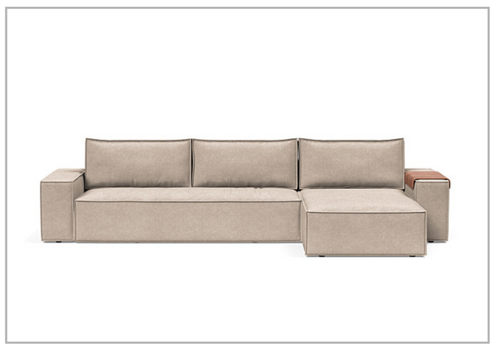 Innovation Living Newilla Fabric 3-Seater L-Shape Sectional Sleeper Sofa-Jennihome
