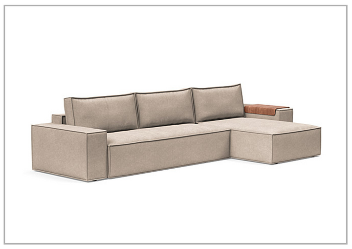 Innovation Living Newilla Fabric 3-Seater L-Shape Sectional Sleeper Sofa-Jennihome