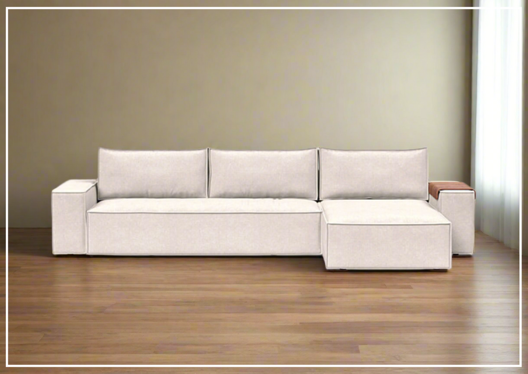 Innovation Living Newilla Fabric 3-Seater L-Shape Sectional Sleeper Sofa-Jennihome