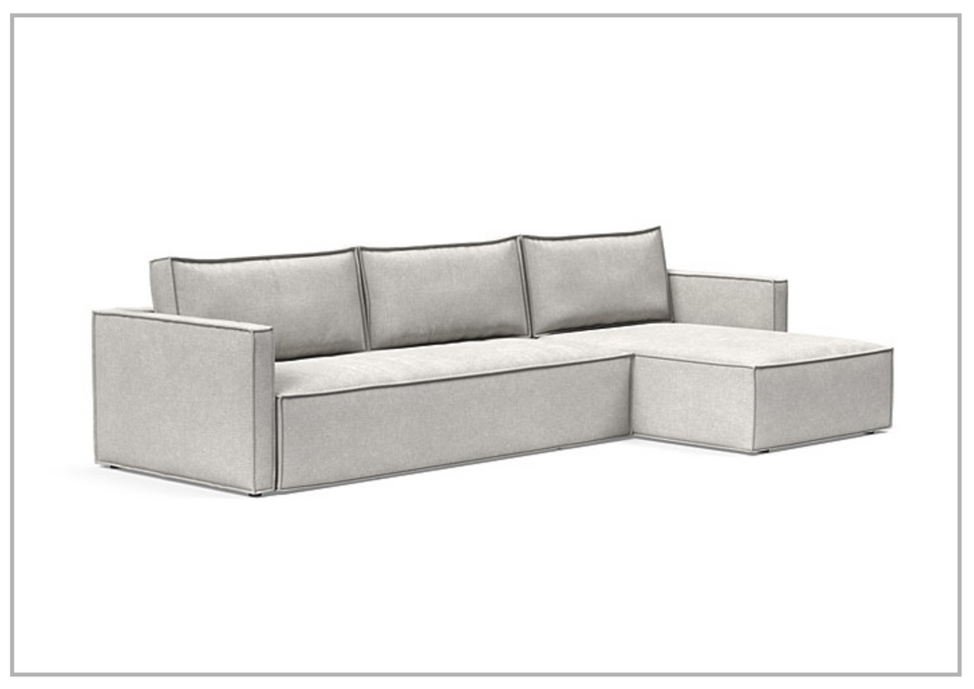 Innovation Living Newilla Fabric 3-Seater L-Shape Sectional Sleeper Sofa-Jennihome