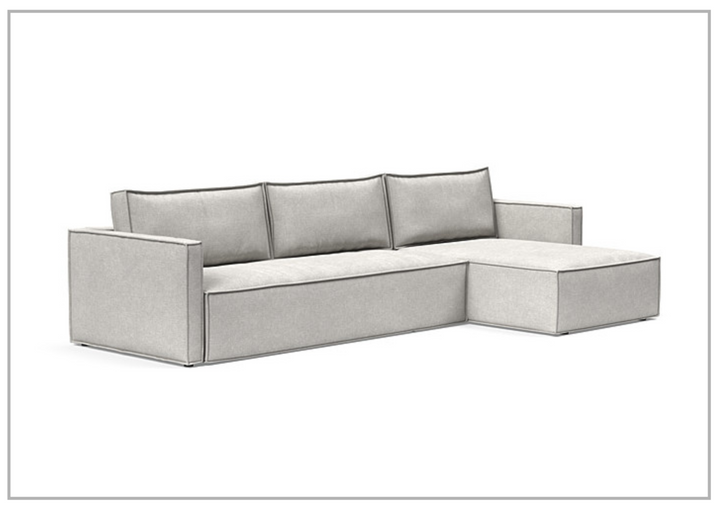 Innovation Living Newilla Fabric 3-Seater L-Shape Sectional Sleeper Sofa-Jennihome