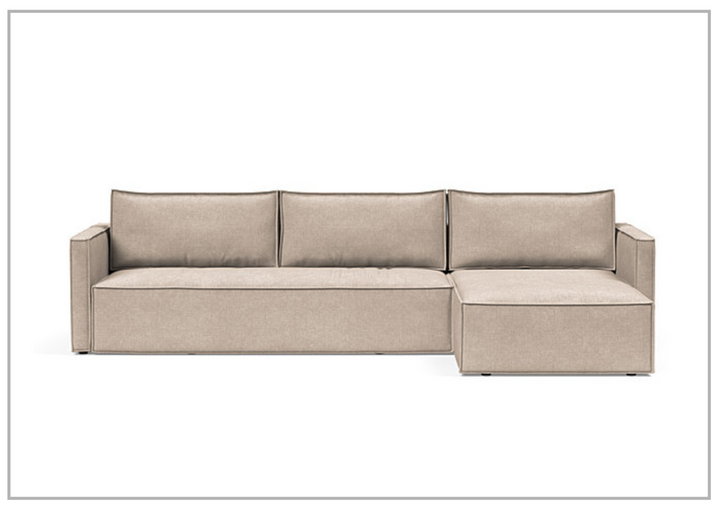 Innovation Living Newilla Fabric 3-Seater L-Shape Sectional Sleeper Sofa-Jennihome