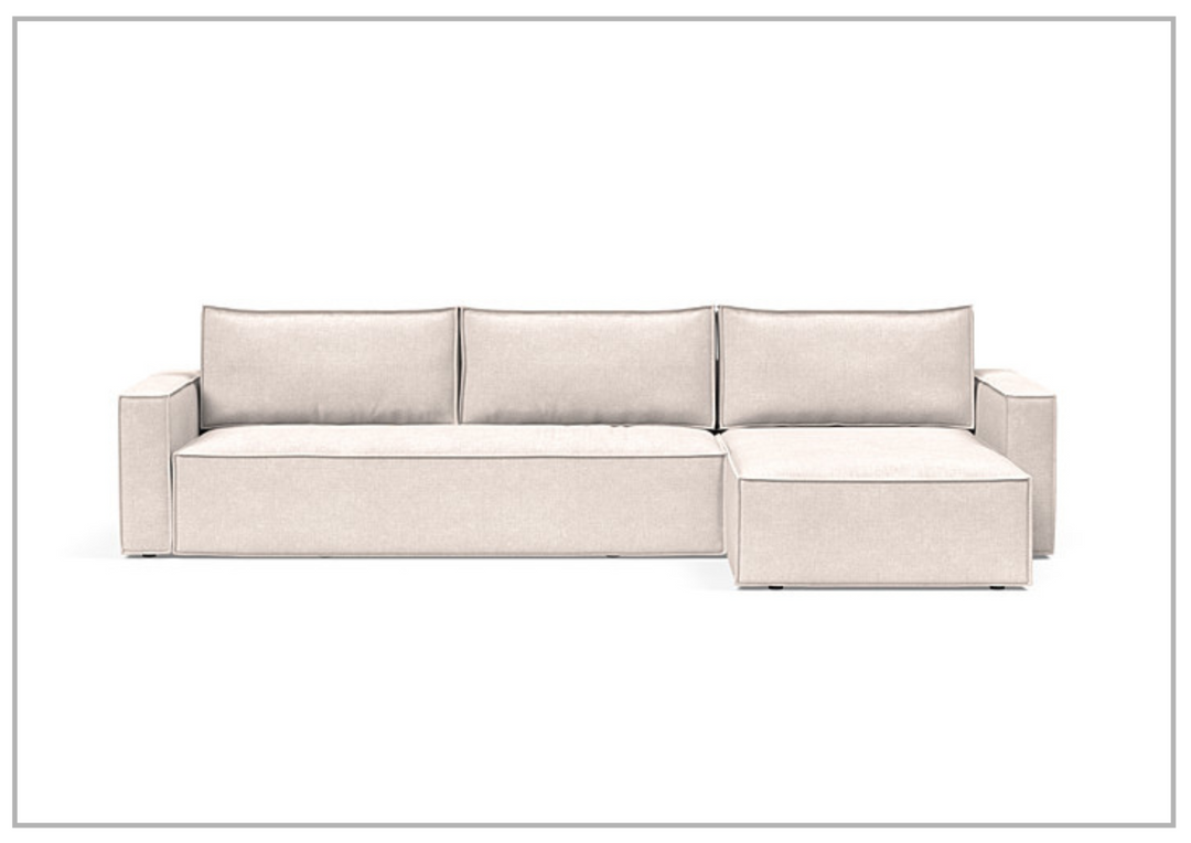 Innovation Living Newilla Fabric 3-Seater L-Shape Sectional Sleeper Sofa-Jennihome