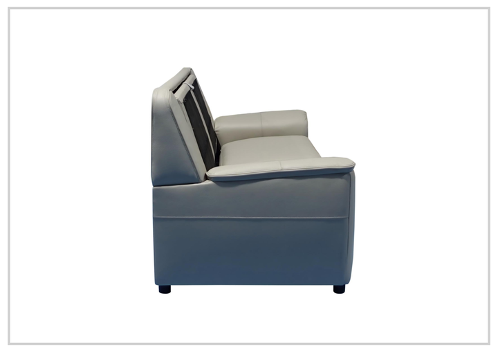 Italia Verenzo Leather Sleeper Sofa | Queen | Memory Foam Mattress | Klaussner