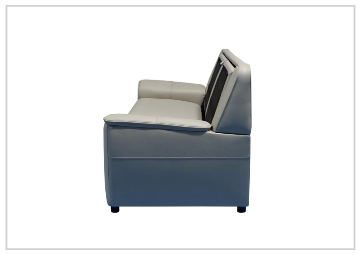 Italia Verenzo Leather Sleeper Sofa | Queen | Memory Foam Mattress | Klaussner