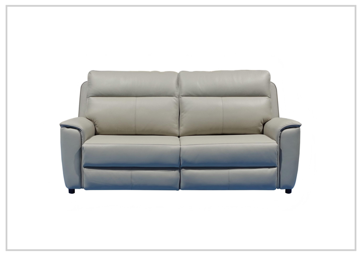 Italia Verenzo Leather Sleeper Sofa | Queen | Memory Foam Mattress | Klaussner