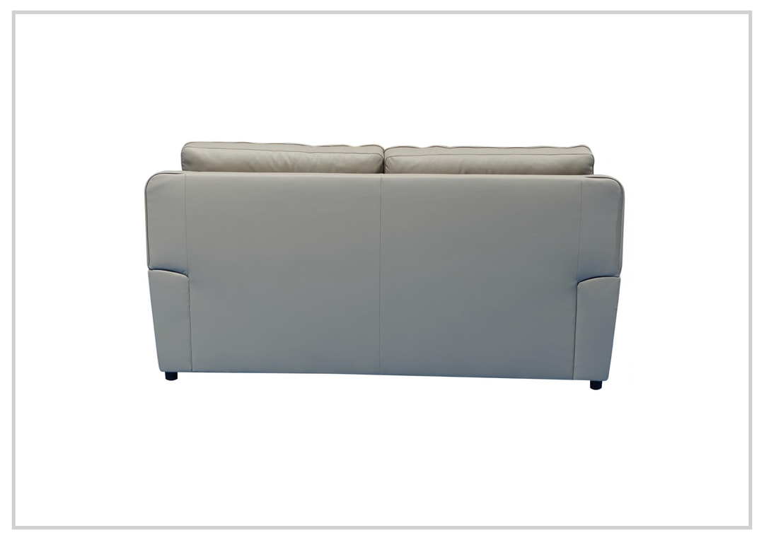 Italia Verenzo Leather Sleeper Sofa | Queen | Memory Foam Mattress | Klaussner