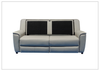 Italia Verenzo Leather Sleeper Sofa | Queen | Memory Foam Mattress | Klaussner