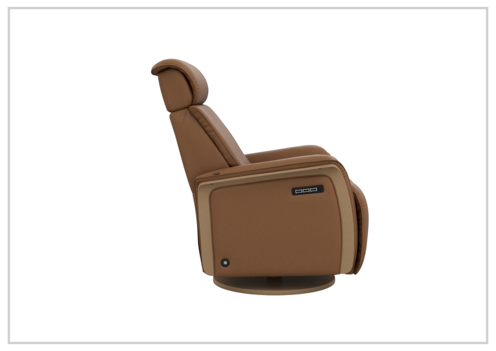 Jewel Leather Recliner Chair | Swivel & Gliding Motion | Fjords - Jennihome