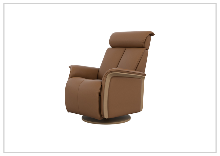 Jewel Leather Recliner Chair | Swivel & Gliding Motion | Fjords - Jennihome