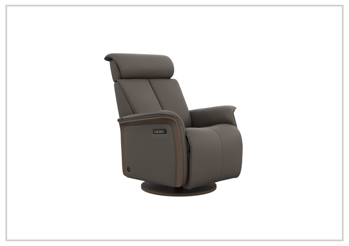 Jewel Leather Recliner Chair | Swivel & Gliding Motion | Fjords - Jennihome