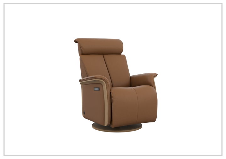 Jewel Leather Recliner Chair | Swivel & Gliding Motion | Fjords - Jennihome