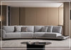 Jovan Curved Sectional Sofa | Built-In Wooden Side Table | Gio Italia-Jenni Home