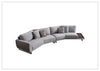 Jovan Curved Sectional Sofa | Built-In Wooden Side Table | Gio Italia-Jenni Home