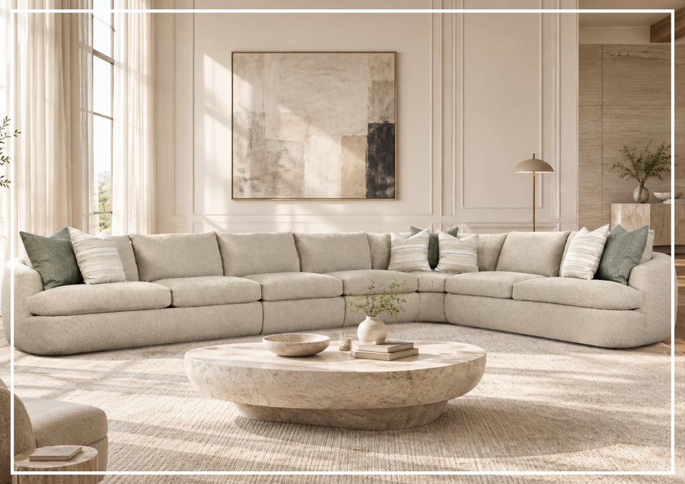 Jules Fabric Sectional Sofa | Throw Pillows | Bernhardt-Jennihome