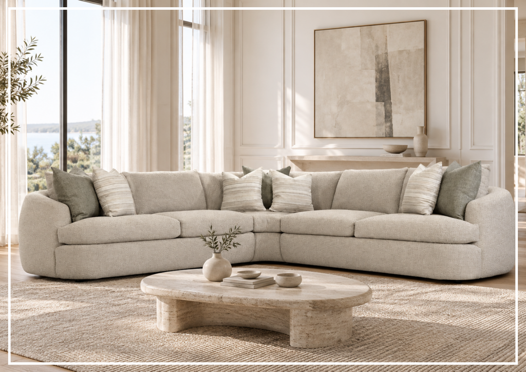 Jules Fabric Sectional Sofa | Throw Pillows | Bernhardt-Jennihome