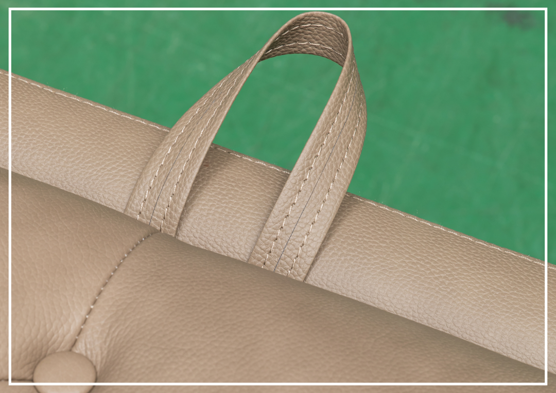 Callas Queen Sleeper Sofa | Gray Leather | Button Tufts | Digio Leather