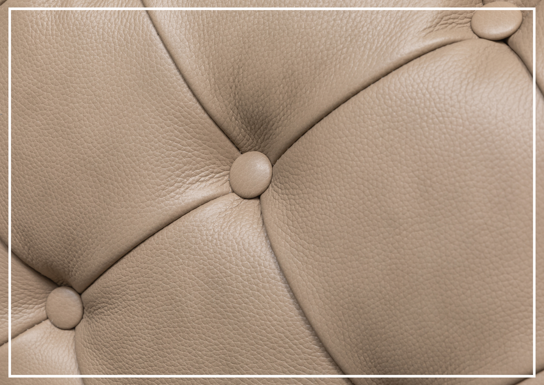 Callas Queen Sleeper Sofa | Gray Leather | Button Tufts | Digio Leather