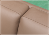 Alaves Queen Sleeper Sofa | 3-Seater | Brown Leather | Kathy Ireland
