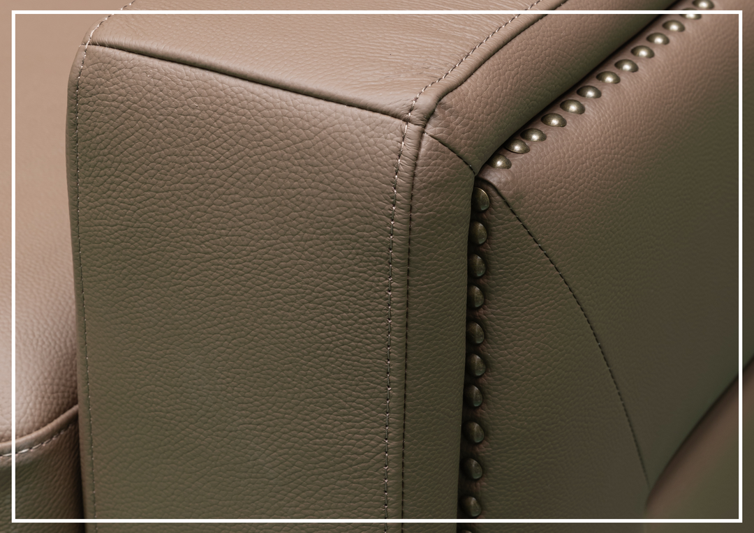 Alaves Queen Sleeper Sofa | 3-Seater | Brown Leather | Kathy Ireland