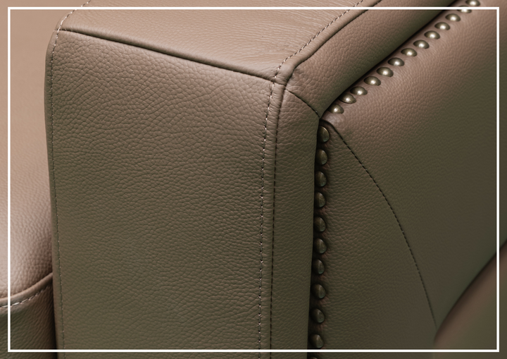 Alaves Queen Sleeper Sofa | 3-Seater | Brown Leather | Kathy Ireland