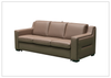 Alaves Queen Sleeper Sofa | 3-Seater | Brown Leather | Kathy Ireland