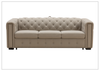Callas Queen Sleeper Sofa | Gray Leather | Button Tufts | Digio Leather