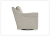 Keirnan Gray Fabric Swivel Chair | 360-degree Base | Bernhardt - Jennihome