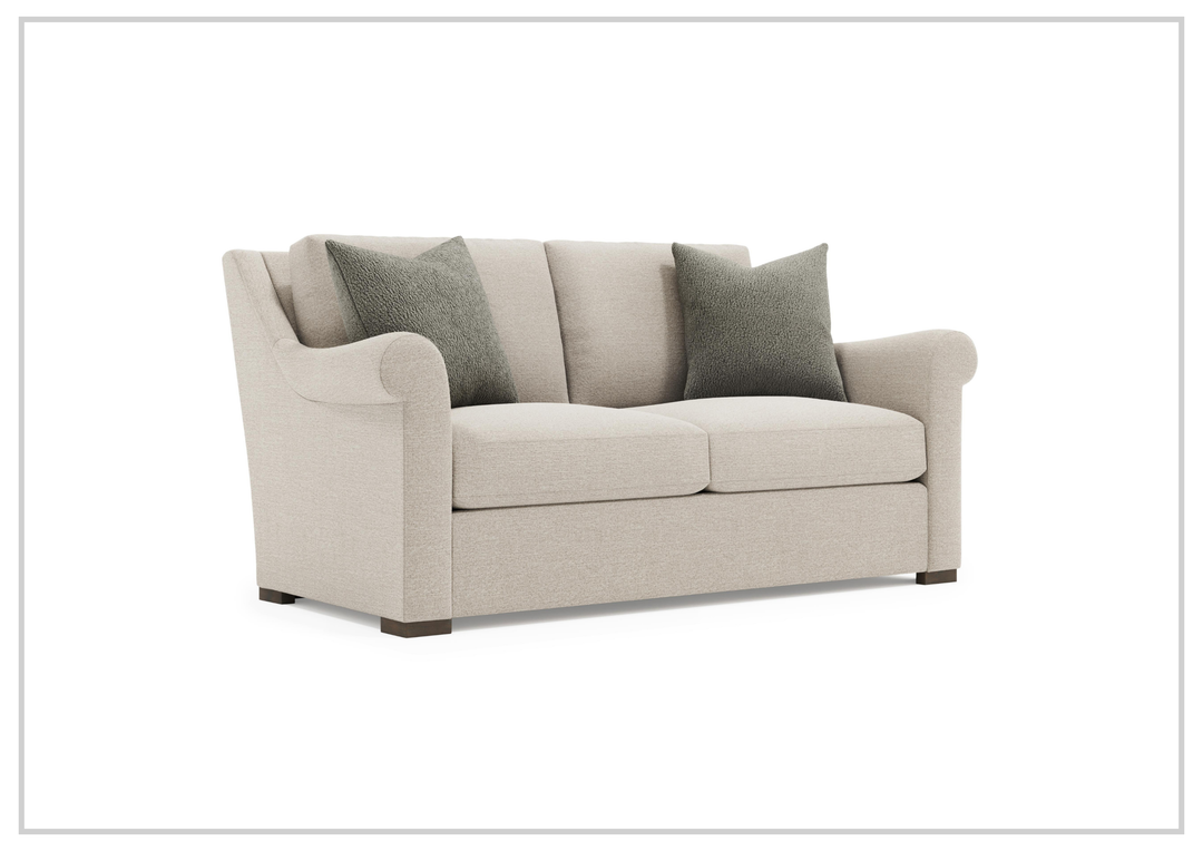 Keirnan Gray Fabric Loveseat | Rolled Arm | Bernhardt-Jennihome