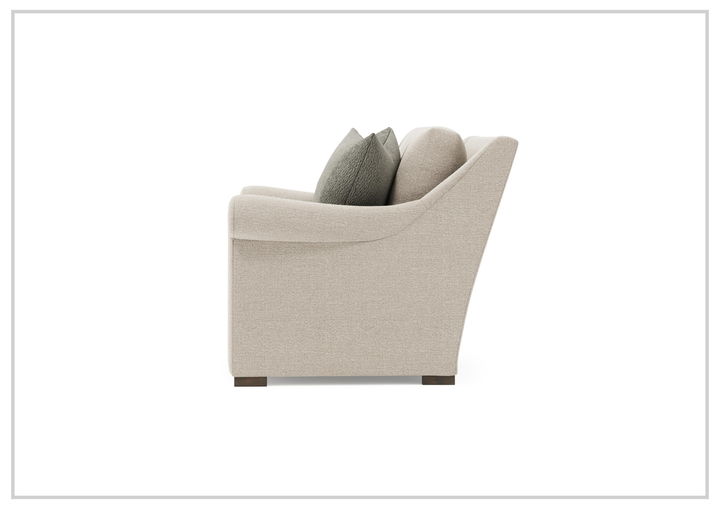 Keirnan Gray Fabric Loveseat | Rolled Arm | Bernhardt-Jennihome