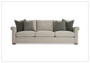 Keirnan Gray Fabric Sofa | Rolled Arms | Bernhardt