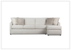 Klaussner Arden L-Shape 2 Piece Fabric  Sectional Sofa-Jennihome