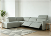 Arlo Power Recliner Sectional Sofa with Chaise | Gray Fabric | Klaussner-JenniHome