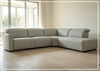 Arlo Power Recliner Sectional Sofa with Chaise | Gray Fabric | Klaussner-JenniHome