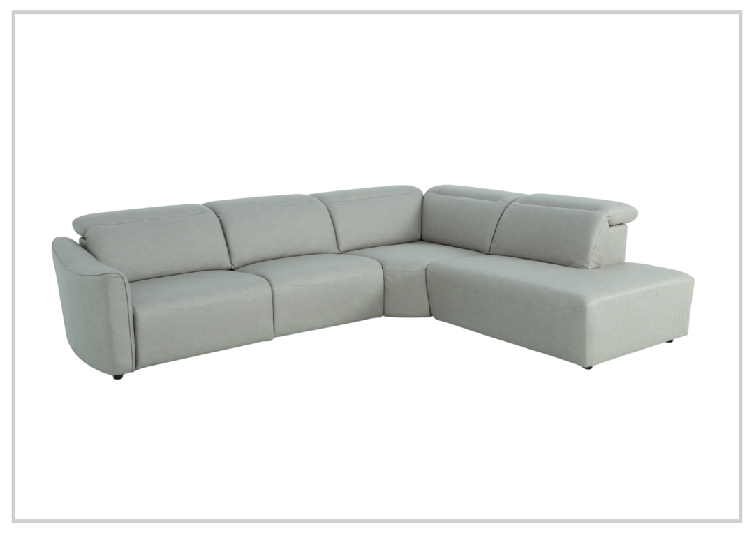 Arlo Power Recliner Sectional Sofa with Chaise | Gray Fabric | Klaussner-JenniHome