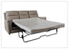 Klaussner Aven Leather Match 3 Seater Queen Sleeper Sofa in Beige-Jennihome