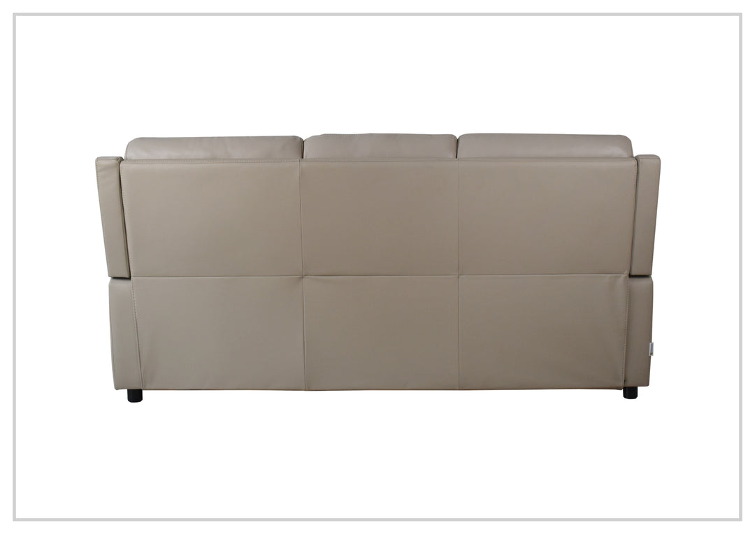 Klaussner Aven Leather Match 3 Seater Queen Sleeper Sofa in Beige-Jennihome