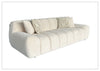 Bellanzo Italian Boucle Fabric Sofa | Deep Tufted Seats & Square Arms | Klaussner