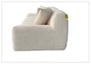 Bellanzo Italian Boucle Fabric Sofa | Deep Tufted Seats & Square Arms | Klaussner