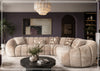 Bellavero Fabric Sectional Sofa | Channel Tufted Seat | Klaussner-Jennihome