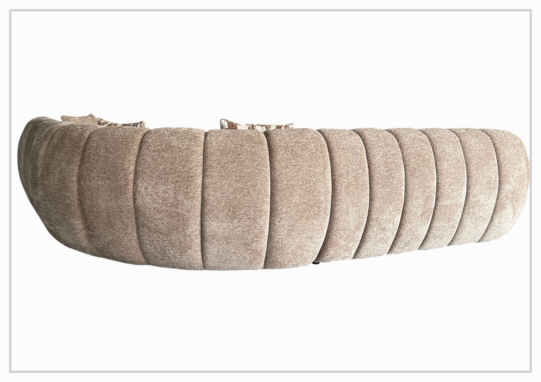Bellavero Fabric Sectional Sofa | Channel Tufted Seat | Klaussner-Jennihome