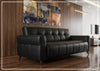 Brantley Faux Leather Queen Sleeper Sofa | Padded Track Arms | Klaussner