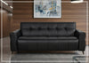 Brantley Faux Leather Queen Sleeper Sofa | Padded Track Arms | Klaussner